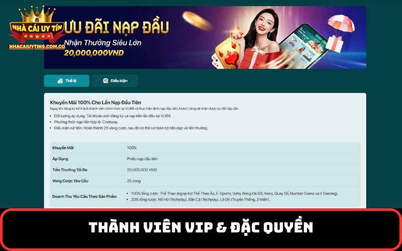 Thành viên VIP & đặc quyền